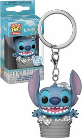 Funko Pop! Keychain: Disney Lilo and Stitch - Stitch in Bathtub