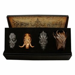 ELDER SCROLLS V - SKYRIM - Set of 4 Dragon Priest Masks
