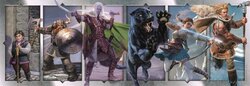 DUNGEONS AND DRAGONS - Characters - Panorama Puzzle 1000P