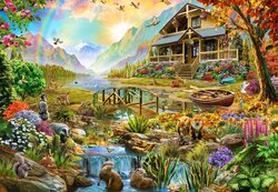 Country Paradise Puzzel 1000 Stukjes