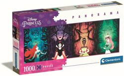 DISNEY - Ariel, Snow White, Tiana and Aurora - Panorama Puzzle 1000P