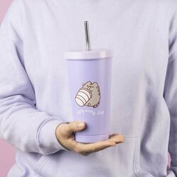 PUSHEEN - Fashion Straw Tumbler - Size 550ml