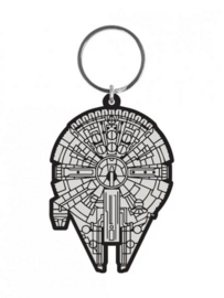 STAR WARS - Rubber Keyring - Millenium Falcon 6 Cm