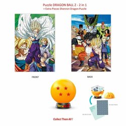 DRAGON BALL Z - Collectible Puzzle - 4 Stars - 2in1 Puzzle + Extra