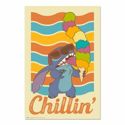 STITCH - Chillin's - Poster 61x91cm