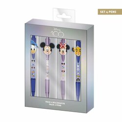 DISNEY 100 Ans - Characters - Set de 4 Ball-Point Pens