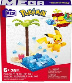 POKEMON - Pikachu's beach splash - Building Game Mega Construx