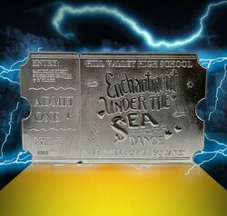 BACK TO THE FUTURE - Dance Ticket - Silver Plated Collector Ticket