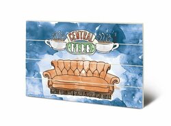 FRIENDS - Central Perk Sofa - Wood Print 40x59cm