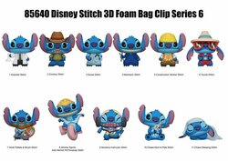 STITCH - Series 6 - 3D Foam Bag Clip (Display 24 Pcs)