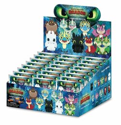 HOW TO TRAIN YOUR DRAGON -Series 1 - 3D Foam Bag Clip (Display 24 Pcs)