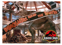 JURASSIC PARK - T-Rex Banner - Magnet 6.3x8.9cm