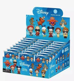 DISNEY ANNIVERSARY - Series 1 - 3D Foam Bag Clip (Display 24 Pcs)