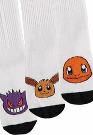 POKEMON - Trio - Pack of 3 pairs of Sport socks (T35-38)