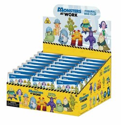 MONSTERS AT WORK - Series 36 - 3D Foam Bag Clip (Display 24 Pcs)