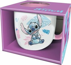 STITCH - Watercolor Pink - Mug Elite Colored Inner - 384ml