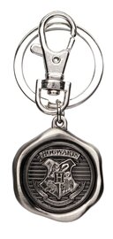 HARRY POTTER - Hogwarts Logo - Pewter Keychain