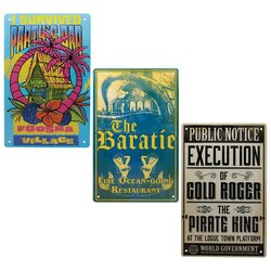 ONE PIECE NETFLIX - Set of 3 Tin Signs