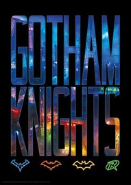 GOTHAM KNIGHTS - Logo - Art Print - Edition Limit?e 'A3'