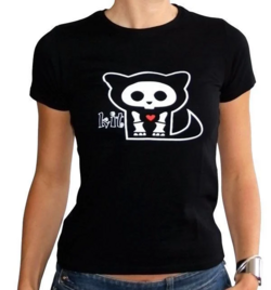 SKELANIMALS - T-Shirt KIT Femme Black Basic (XL)