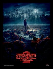 STRANGER THINGS - Pumpkin Patch - Framed Print 30x40cm