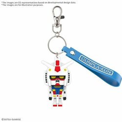 GUNDAM - GUNPLA-KUN - 3D Rubber Mascot Keychain