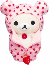 Korilakkuma - “Patroon Slaapzak” Medium Pluche 34cm