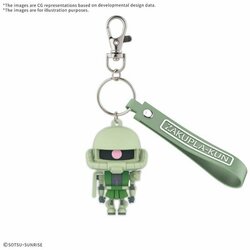 GUNDAM - ZAKUPLA-KUN - 3D Rubber Mascot Keychain