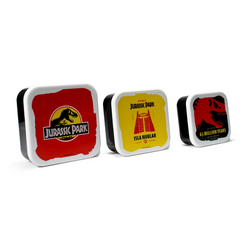 JURASSIC PARK - Isla Nubar - Set of 3 Lunch Boxes