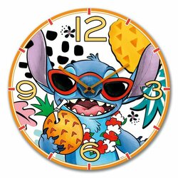 STITCH - Wall Clock 50cm - White