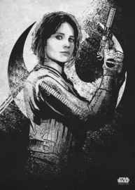 ROGUE ONE MORALITY - Magnetic Metal Poster 45x32 - Jyn