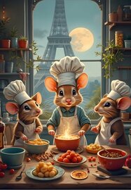 Little Chefs of Paris - Legpuzzel 1000 stukjes