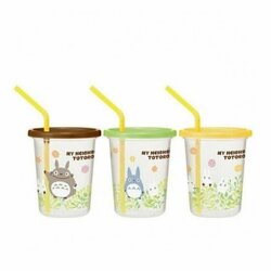 STUDIO GHIBLI - Totoro - Set of 3 Cup with lid and straw 320ml