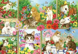 katten en kittens - legpuzzel 1000 stukjes