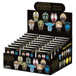 STAR WARS 3 - Series 1 - 3D Foam Bag Clip (Display 24 Pcs)