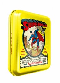 DC COMICS - Superman Comics - Playing Card Game Tin Box