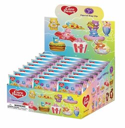 CARE BEARS - Series 2 - 3D Foam Bag Clip (Display 24 Pcs)