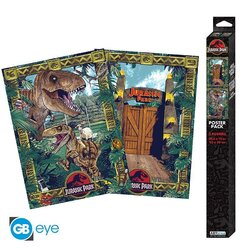 JURASSIC PARK - Gates and Biodiversity - Set 2 chibi posters '52x38'