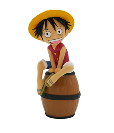 ONE PIECE - Luffy on a Barrel - Light-Up Figure - 27 cm