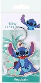 STITCH - Hawaiian Flower - Rubber Keychain