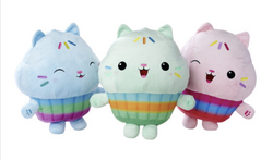 GABBY'S DOLLHOUSE - Cakey - Assortment de 5 Plushs 38cm - 3 Models