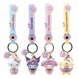 HELLO KITTY - Peach Series - Assortiment 12 Keychain 6-7cm