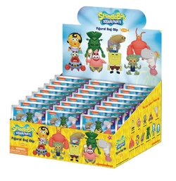 SPONGEBOB - Series 4 - 3D Foam Bag Clip (Display 24 Pcs)