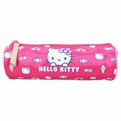 HELLO KITTY - Rainbow - Round Pencil Case