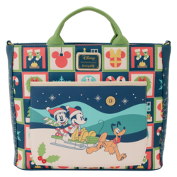 DISNEY - Mickey & Minnie "Holiday" - Tote Bag LoungeFly