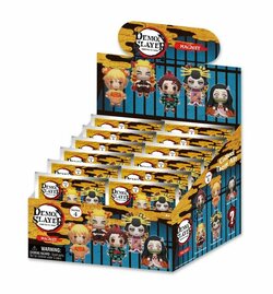 DEMON SLAYER -Serie 4 - 3D Foam Magnets in blind bags (Display 12 Pcs)