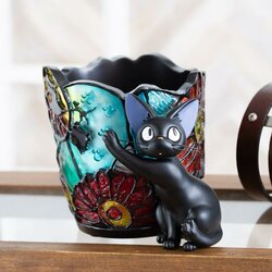 KIKI'S DELIVERY SERVICE - Jiji - Stained Glass Planter Diorama 18.5cm