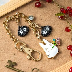 MY NEIGHBOR TOTORO - White Totoro & Fruits - Chainette charms