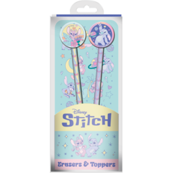 STITCH & ANGEL - Space Rocks - Set of 2 Pencils with Toppers