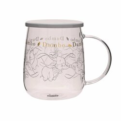 DISNEY - Dumbo - Glass Mug with Lid 540ml
